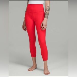 Lululemon Align HR 25” Size 8 - Love Red